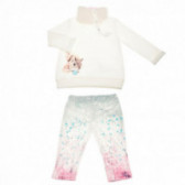 Памучен комплект от шарен клин и блуза за бебе момиче Chicco 38301 