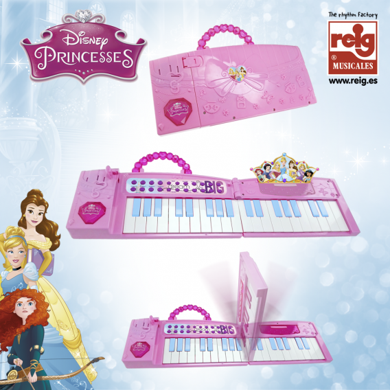 Детско електронно пиано-чанта Disney Princess 3832 
