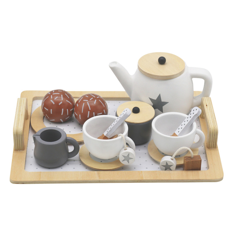 Детски дървен комплект за кафе и чай  383204