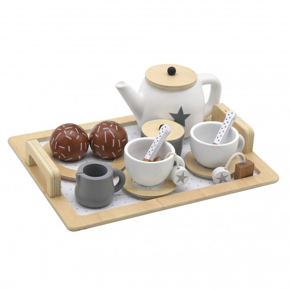 Детски дървен комплект за кафе и чай Ginger Home 383205 2