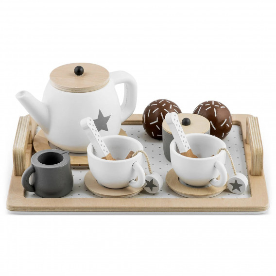 Детски дървен комплект за кафе и чай Ginger Home 383219 16