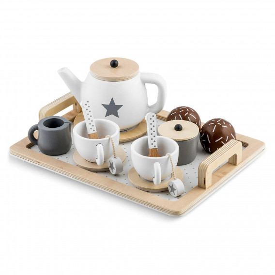 Детски дървен комплект за кафе и чай Ginger Home 383220 17