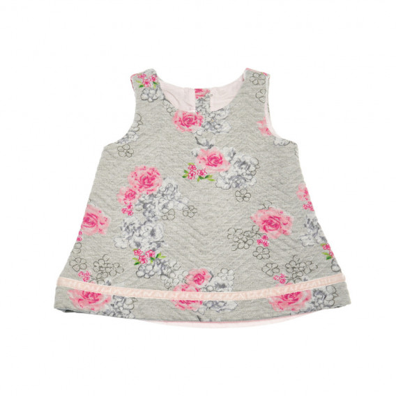 Памучна рокля с боди на флорален принт за бебе Chicco 38325 4