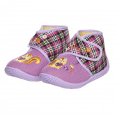 Пантофи с принт на пиленце и велкро лепенки, розови Chicco 383272 