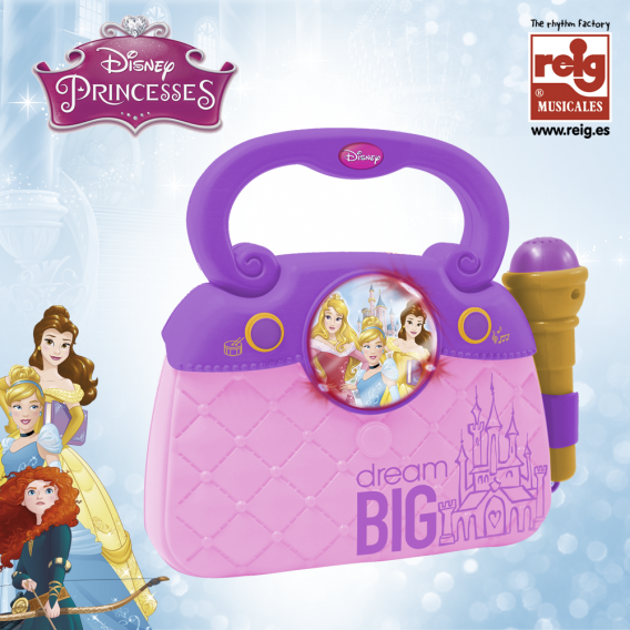 Детска чанта с микрофон - Принцесите Disney Princess 3833 