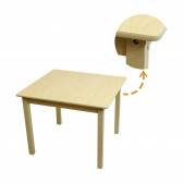 Детска маса с 2 столчета, комплект от дърво - NATURE Ginger Home 383574 5