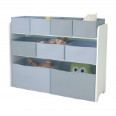 Органайзер за играчки, шкаф с кутии за съхранение - Бяло, Сиво Ginger Home 383600 2