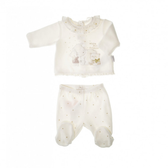 Комплект от 2 части за бебе с блуза и ританки Chicco 38379 
