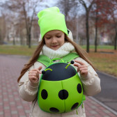 Детска раница с формата на калинка, зелена Supercute 383853 8