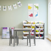Детска дървена маса с 2 столчета - GREY Ginger Home 384035 7