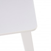 Детска дървена маса с 2 столчета, комплект за учене и рисуване, бялa Ginger Home 384168 5