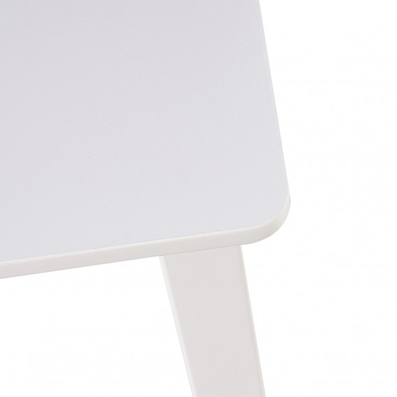 Детска дървена маса с 2 столчета, комплект за учене и рисуване, бялa Ginger Home 384168 5
