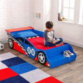 Дървено детско легло кола, с вградено стъпало и рамка за безопасност - RACE Ginger Home 384246 3