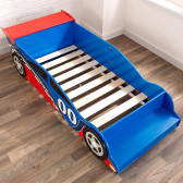 Дървено детско легло кола, с вградено стъпало и рамка за безопасност - RACE Ginger Home 384248 5