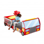 Дървено детско легло - пожарна кола с рамка за безопасност - FIRE Ginger Home 384288 10
