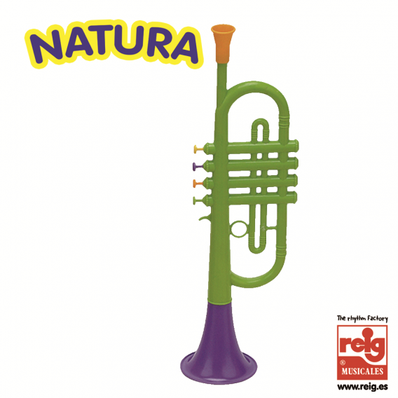 Детски тромпет с 4 цветни клавиша Claudio Reig 3844 