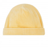 Плюшена шапка за бебе, жълта Chicco 384516 2