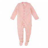 Плетен гащеризон с дълъг ръкав и копчета за бебе, розов Chicco 384530 