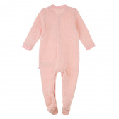 Плетен гащеризон с дълъг ръкав и копчета за бебе, розов Chicco 384533 4