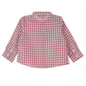 Карирана риза с дълъг ръкав за бебе за момче червена Neck & Neck 384549 4