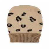 Плетена шапка за бебе за момиче с животински принт Chicco 384551 