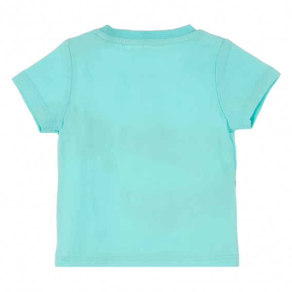 Памучна тениска с щампа крокодил за бебе момче Boboli 384576 4