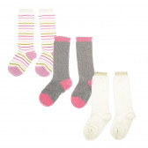 Чорапи  3/4 дължина за момиче - 3 броя Chicco 384619 1