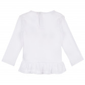 Комплект за момиче с блуза и дънки на цветя MINI MOI 384689 3