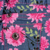 Комплект за момиче с блуза и дънки на цветя MINI MOI 384692 7