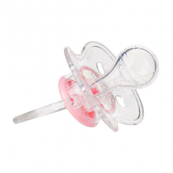 Биберон Тип Залъгалка Newborn Baby, силиконов, 0-6 месеца, 1 бр., розови цветя Canpol 384698 2