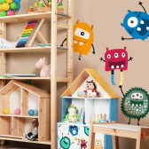 Комплект 4 броя стикери MONSTER за декорация на детска стая Ginger Home 384735 3