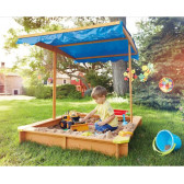 Детски пясъчник с регулируемeм водоустойчив сенник-покривало anti-UV 30 Ginger Home 384759 8
