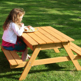 Градински комплект GINGER HOME 2 в 1, детска маса за пикник и пясъчник Ginger Home 384775 4