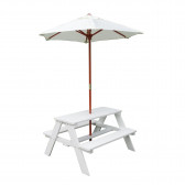 Градински комплект от детска маса за пикник и чадър anti-UV 30+ Ginger Home 384779 