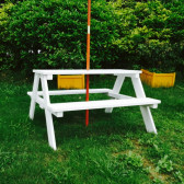 Градински комплект от детска маса за пикник и чадър anti-UV 30+ Ginger Home 384785 7