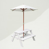 Градински комплект от детска маса за пикник и чадър anti-UV 30+ Ginger Home 384790 12