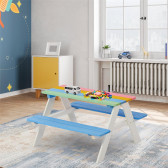 Градински комплект от детска маса с пейки за пикник - RAINBOW Ginger Home 384798 7