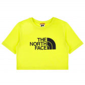 Памучна тениска с логото на бранда, зелена The North Face 385115 