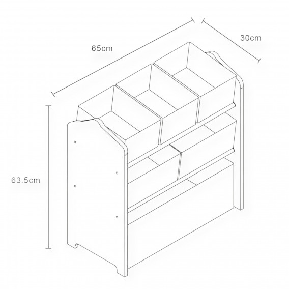 Детски органайзер за играчки с кутии за съхранение "DINOSAUR" Ginger Home 385130 8