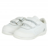 Кожени маратонки със сини акценти, бели Chicco 385220 2