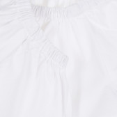 Памучна блуза с къс ръкав, бяла Benetton 385354 2