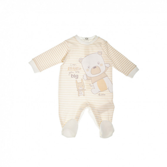 Памучен  комплект за бебе от 2 части - унисекс Chicco 38567 