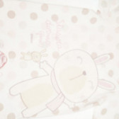 Памучен комплект с принт на точки и декорация с весела картинка за бебе момиче Chicco 38578 5