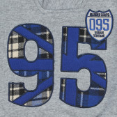Блуза с шал-яка за момче, сива Marine Corps 385851 2