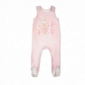 Памучен комплект  с апликация на зайче за бебе момиче Chicco 38614 