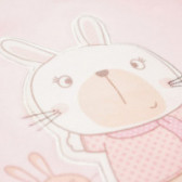 Памучен комплект  с апликация на зайче за бебе момиче Chicco 38620 7