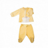 Плюшен комплект от 2 части за бебе, жълт Chicco 38668 