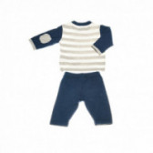 Комплект от 2 части за бебе момче с декоративни кръпки, тъмносин Chicco 38679 2
