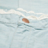 Дънков панталон с декорация от дантела за момиче Chicco 38711 3