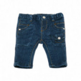 Дънки с ефектни джобове за момче сини Chicco 38727 